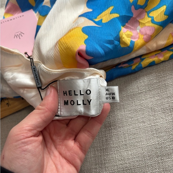 Hello Molly Satin Floral Backless Dress - Picture 9 of 9